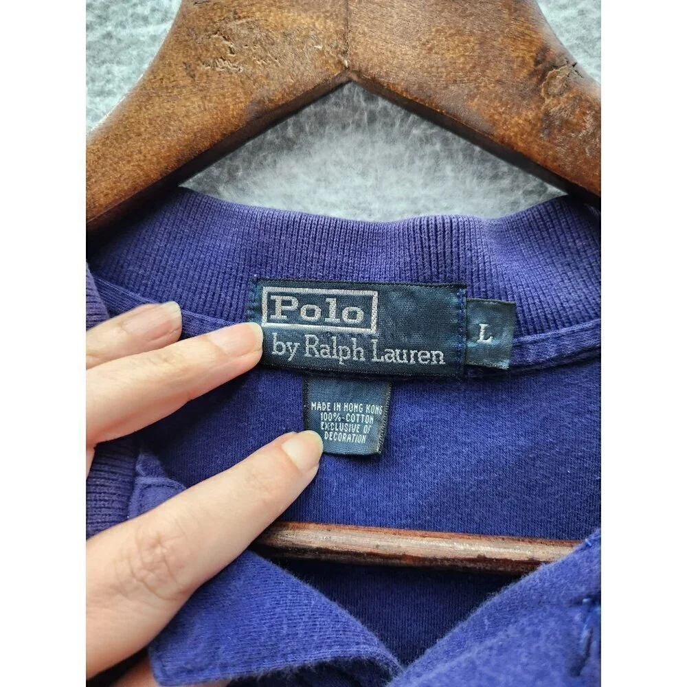 Polo by Ralph Lauren Polo Shirt Mens L Blue Cotton